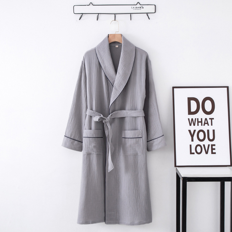 Light grey nightgown with belt