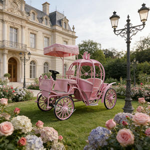 Calèche royale électrique pour mariage, véhicule de type citrouille de Cendrillon, calèche de chevaux pour visites touristiques - Product Image 1