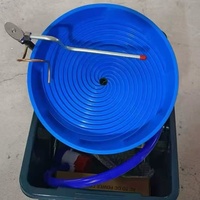 Concentrateur d'or portable mini-turbine 336 mm, séparateur compact pour la récupération de l'or fin en extérieur