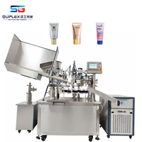 Machine de remplissage et de scellage électrique automatique pour produits cosmétiques, colle, peinture, dentifrice, bouteilles en plastique, emballage d'aliments et d'onguents, 220V, garantie 1 an