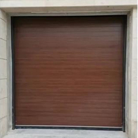 Porte rapide industrielle extérieure coupe-vent en aluminium à panneaux rigides à enroulement électrique