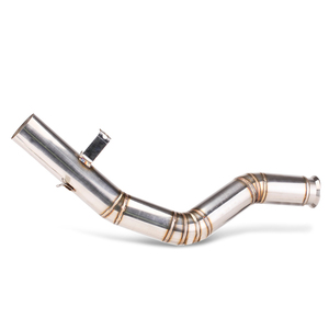 Para <span class=keywords><strong>KTM</strong></span> Duque 125, 250 de 390 RC390 RC250 2017-2021 sistema de <span class=keywords><strong>Escape</strong></span> de la motocicleta escapar modificado alta posición medio enlace tubo silenciador - Product Image 1
