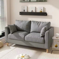 Ensemble de canapés doubles en tissu de style scandinave moderne, populaire pour les appartements ou les maisons en location, pour le salon ou la chambre à coucher