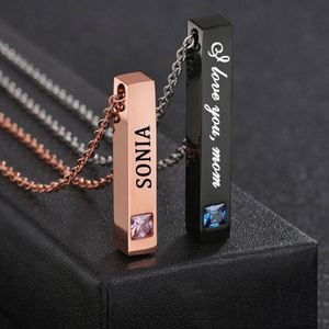 Bts 18K Gold Rosary Men Women Bar Dainty Initial Necklace Long Initial Letter Name <b>Choker</b> Girls Jewelle Laser Engraving Necklace - Product Image 4