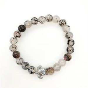 Bracelet en pierre naturelle avec perles de verre colorées, clarté mentale, design exclusif sans couture, protection, conditions de paiement flexibles - Product Image 4