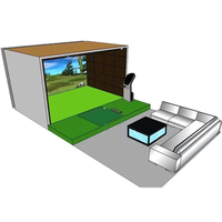 Fabricants Divertissement Expérience AR Moniteur de lancement de simulateur de golf intérieur