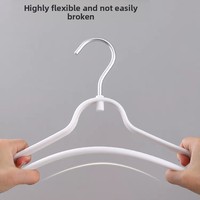 Robuster, leichter Aluminium-Kleiderhaken; Luxuriöses Kunststoff-Design, rutschfest, spurlos; für Bekleidungsgeschäfte, Kleiderschränke, Studenten, zum Trocknen