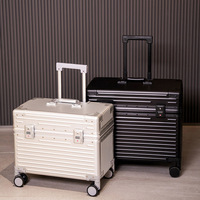 Valise en alliage d'aluminium et de magnésium avec logo personnalisé, prix d'usine, valise professionnelle pour pilotes, bagage à main