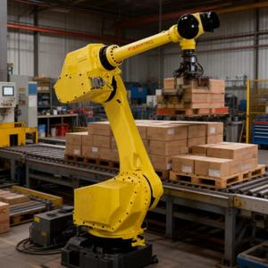 Cellule robotique <span class=keywords><strong>FANUC</strong></span> prête à l'emploi M-710iC/20L avec PLC intégré, charge utile de 20 kg, solution 6 axes intégrée pour le rectification et le polissage automatisés - Product Image 4