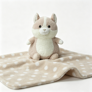 Custom Beige Shiba Plush <b>Backpack</b> Cute Dog Toy with PP Cotton Filling 51cm-99cm Size - Product Image 2