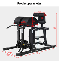 Chaise romaine robuste formation d'extension du dos abdominal Machine de flexion de levage de jambe inversée sujette