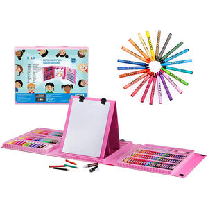 Set Artistico e Materiali per Artigianato per Bambini, Kit da Disegno da <span class=keywords><strong>208</strong></span> Pezzi con Forbici di Sicurezza, Pastelli, Pastelli a Olio, Pennarelli - Product Image 4