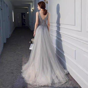 深v女2025新款生日派对修身性感露背亮片前庭晚礼服舞会礼服晚礼服 - Product Image 3