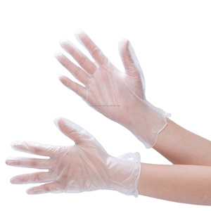 100% chlorure de polyvinyle sans poudre utilisation industrielle gant en PVC de 12 pouces de longueur gants en vinyle jetables - Product Image 2