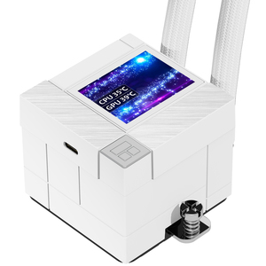 ชุดระบายความร้อนซีพียู Thermalright CORE MATRIX 360 VISION ARGB สีขาว หน้าจอ LCD 2.0 นิ้ว รองรับ LGA 1700 1851 AM4 AM5 CORE MATRIX 360 VISION สีขาว AIO - Product Image 4
