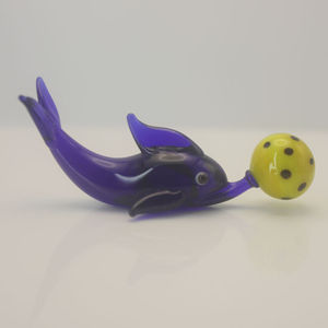 Benutzer definierte große mund geblasene Murano Lampwork Glas meeres tiere Figur Wal Hai Siegel Delphin Dekoration - Product Image 5