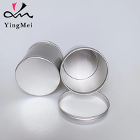 Bocaux en aluminium vides avec couvercles à vis, contenants métalliques hermétiques pour cosmétiques, parfums, lotions, aliments et thé