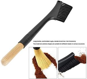 Brosses <span class=keywords><strong>de</strong></span> <span class=keywords><strong>nettoyage</strong></span> détachables à double tête pour machine à café, outil pour grains <span class=keywords><strong>de</strong></span> café, brosse <span class=keywords><strong>de</strong></span> dépoussiérage pour machine à expresso et broyeur - Product Image 4