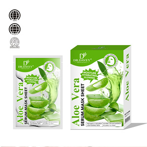 แผ่นมาส์กหน้า DR DAVEY Glowing Serum Sheet Mask สูตรอโลเวร่า สำหรับใช้ในชีวิตประจำวัน (Private Label) - Product Image 6