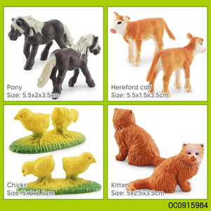 Juego de Animales de Granja de Plástico Realistas Personalizados al por Mayor, Juguetes Educativos en Venta - Product Image 5