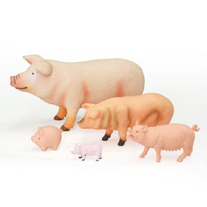 Modelo de <span class=keywords><strong>Animales</strong></span> de <span class=keywords><strong>Granja</strong></span> Pequeños, Medianos y Grandes, Juguete de Cerdo de Plástico, <span class=keywords><strong>Animales</strong></span> Domésticos - Product Image 3