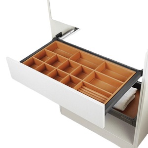 Leather Jewelry <b>Box</b> Multifunctional <b>Storage</b> Organizer Telescopic <b>Drawer</b> Wardrobe Accessory Hardware 1st Floor Use - Product Image 2