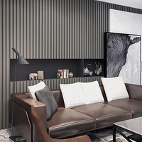 Revêtement mural WPC de haute qualité en co-extrusion, panneau rainuré en composite bois-plastique pour l'extérieur et l'intérieur