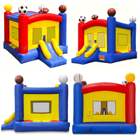 Château gonflable de qualité commerciale EN14960 CE, 13x13 pieds, en PVC, pour les activités de plein air, les fêtes et les jeux.