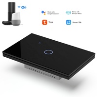 Interrupteur mural intelligent WiFi+ US, contrôle par application et vocal, compatible Google Home, nécessite un fil neutre, interrupteur intelligent Tuya