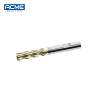 Fraise à queue carrée CNC en carbure à 4 cannelures D12*100mm HRC65 pour machines à fraiser, acier inoxydable et alliage de titane