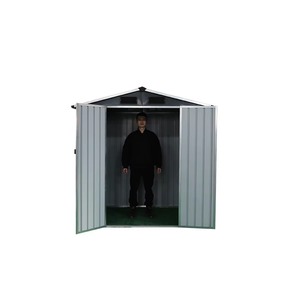 Garden Storage Shed 6x4 Powder Coated Galvanized Steel Lockable Door Outdoor <b>Tool</b> <b>House</b> - Product Image 4