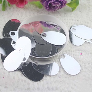 Paillettes en PVC en vrac, forme œuf à gros trous, 18*30mm, pour déguisements de fête DIY, ornements de robes, pulls, robes de mariée et couture - Product Image 4