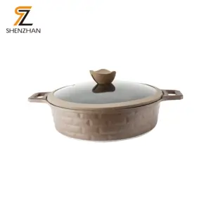 Manufacturers Custom Die Cast Aluminum Soup Pot Kitchen Cooking Cookware Soup & Stock Pots