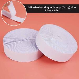 الثقيلة صديقة للبيئة لاصقة الظهر المتشابكة النايلون النسيج قفل كابل التعادل هوك حلقة الشريط القابل لإعادة الاستخدام للحقائب - Product Image 4