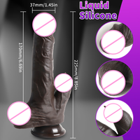 Sexmaschine mit Stoßfunktion Realistischer Silikon-Dildo für Frauen 10 Vibrationsmodi Fernbedienung Wasserdichtes Spielzeug G-Punkt Anal Ultimativ