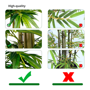 1.20 Hojas de Tela de Seda Artificial, Plantas Simuladas para Decoración de Jardín y Muebles, con Varillas Reales en Venta - Product Image 3