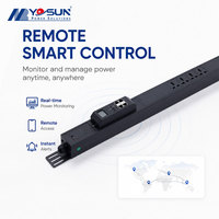 PDU de rack intelligent 19 pouces 1,5U avec prises standard US, ignifuge UL94V-0, certifié CE, UKCA, RoHS