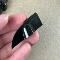 Nouveau, original, en stock : Boutons en bakélite noire Daka-Ware de 2,2 pouces de long, type « tête de poulet », pour tube de radioamateur