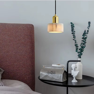 Lampade a Sospensione Nordiche, Lampadario Semplice e Moderno di Lusso in Pietra, Lampada LED Decorativa per Camera da Letto - Product Image 3