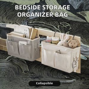 Cotton Linen Modern Eco-Friendly Foldable Bedside Hanging Pocket Storage Bag Bedroom Magazine Pouch Diaper Caddy Toy <b>Holder</b> Baby - Product Image 2