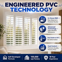 Volets de ferme personnalisés en gros, usine OEM, volets de fenêtre en PVC, bois, aluminium, stores à lamelles, imperméables, garantie 5-10 ans