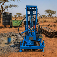 Foreuse hydraulique rotative Liyo pour puits d'eau, moteur diesel compact, portable pour usage agricole, profondeur max. 200 m, pompe à engrenages facile à utiliser