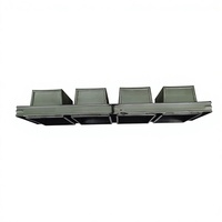 Moule à pain rectangulaire empilable en acier aluminisé antiadhésif pour 4 pains, écologique, compatible four