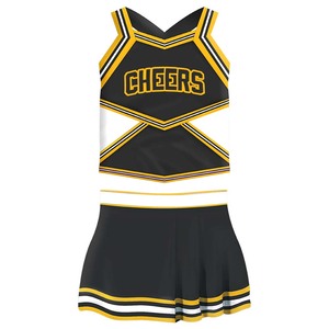 <span class=keywords><strong>Costume</strong></span> de pom-pom girl <span class=keywords><strong>bleu</strong></span> sublimé avec logo personnalisé, conception professionnelle, créez votre propre uniforme de pom-pom girl, uniforme de pom-pom girl pour femmes - Product Image 5