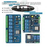 Carte de développement ESP32-WROOM avec module relais miniature 8 canaux WIFI BLE, alimentation DC5-30V protégée par résine époxy
