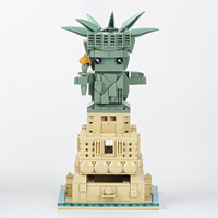 MOC0097-0099 Freiheits statue Bausteine NY Symbolische Skulptur Modell Ziegel DIY Kreative Kinderspiel zeug Für Geschenke Schreibtisch Ornament