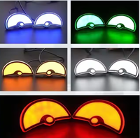 12V Led Moto Systèmes D'éclairage Triangle Diable Eagle Eye Lumières pour Voiture Accesorios Para Moto Moto Lumineux