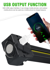 Lampe de travail multifonctionnelle à LED à 180 degrés, lampe de gym pliable, lumière de travail magnétique puissante pour la réparation automobile, logo personnalisé gratuit - Product Image 4