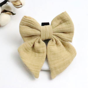 <span class=keywords><strong>Collar</strong></span> de Perro de Algodón de Lujo <span class=keywords><strong>2026</strong></span> con Lazo Marinero Desmontable, Diseño de Fabricante Original, para Verano, Halloween, Color Sólido, Ecológico, Ajustable - Product Image 3