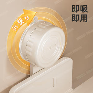 Étagère de rangement à ventouse pour salle de bain, blanc laiteux, triangulaire, à fixer en coin, double couche, organisateur de lavabo durable - Product Image 5